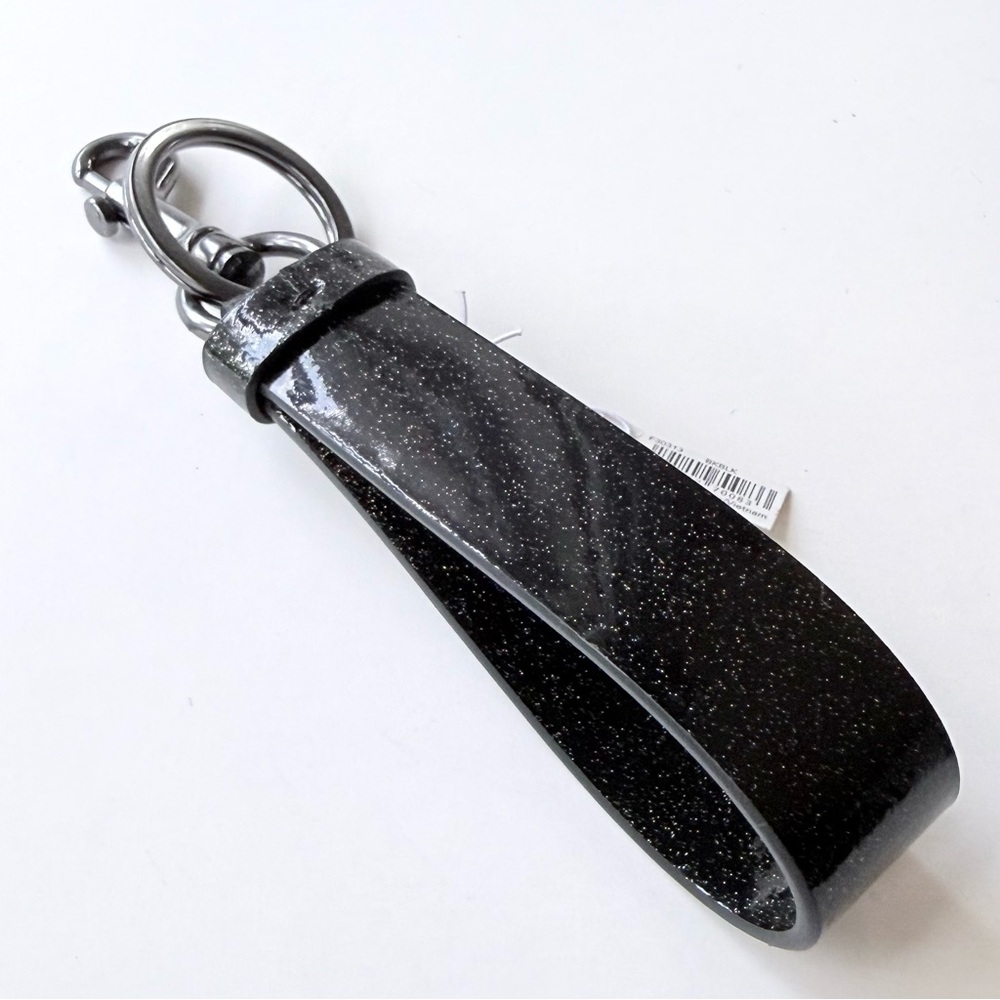 NWT Coach x NASA Limited Edition Glitter Patent Key Fob/Bag Charm - Picture 5 of 16